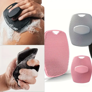 แปรงขัดผิวซิลิโคนแบบใช้ซ้ำได้ แปรงขัดผิวกันลื่นสำหรับผู้ชาย - Product Image 2