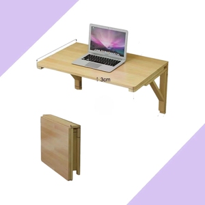 Mesa de comedor plegable de madera real para colgar en la pared escritorio para ordenador - Product Image 1