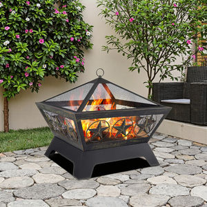 2026 fabrika doğrudan tedarik prim Top-Notch sıcak satış Modern kare açık bahçe Metal ateş çukuru - Product Image 3