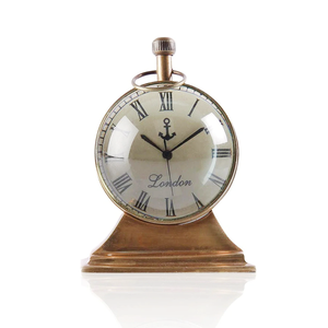 Nautical Brass <b>Antique</b> Table Clock Golden Polished Classy <b>Desktop</b> Clock <b>Antique</b> Clock Supplies Gift Item at Competitive Price - Product Image 1