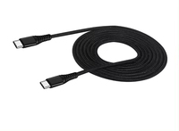 Câble en nylon tressé 60W Type-C Câble de charge rapide 3A USBC avec connecteur en aluminium USB Type C à Type C pour téléphone portable 15 Pro