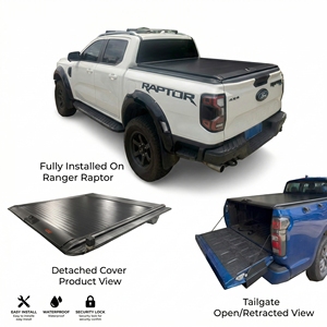 Cubierta Retráctil para Camioneta, de Aluminio, Marca Trigallop, Nueva, Eléctrica, con Sistema Roll N Lock, para Toyota <span class=keywords><strong>Vigo</strong></span> y F150, Resistente a la Corrosión - Product Image 6