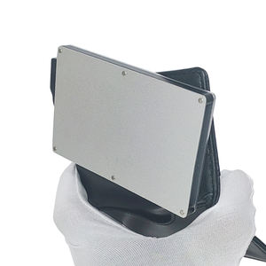 Credit Card Wallet Anti-Theft RFID Blocking Nylon Lining Open Closure Short Fashion PU <b>Gift</b> <b>Box</b> Customized Pop Wallet - Product Image 4