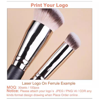 Pinceau de maquillage unique Ulikeke Vegan sans cruauté pour le maquillage et le fond de teint incliné