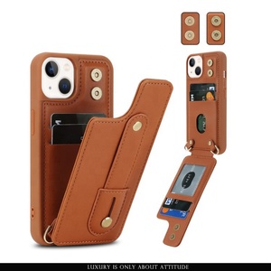 Nueva llegada Card Wallet Pu Funda de teléfono de cuero para <span class=keywords><strong>iPhone</strong></span> 12 <span class=keywords><strong>13</strong></span> 14 15 16 <span class=keywords><strong>Pro</strong></span> <span class=keywords><strong>Max</strong></span> Funda para teléfono móvil - Product Image 4