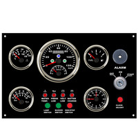 Fournitures marines de tableau de bord de bateau ECP 300*190mm avec panneau de jauge diesel