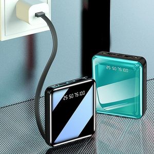 Mini 20000mAh USB Type C Power Bank External <b>Battery</b> with Built-in <b>Cable</b> for Mobile Phones Power Banks & Power Station - Product Image 6