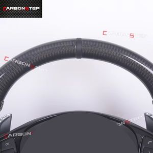 Volant en fibre de carbone personnalisé pour Mercedes-Benz <span class=keywords><strong>AMG</strong></span> <span class=keywords><strong>CLA</strong></span> GLC GLB GLS GLE W176 W205 W204 W213 C63 E63 W203 - Product Image 2