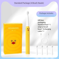Cepillo de Dientes Eléctrico Inteligente Sónico con Carga USB para Uso Doméstico, Resistente al Agua IPX7 para Niños, con Batería de 500 mAh, Cerdas Suaves de Grado Alimenticio