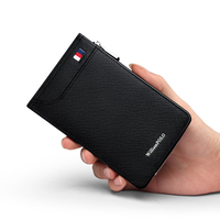 WilliamPolo dompet kulit pendek Pria, tempat kartu banyak Anti Maling untuk remaja
