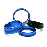 Anneaux de mise au point d'objectif d'usinage CNC fraisés en aluminium anodisé OEM pour ensembles d'accessoires d'appareil photo