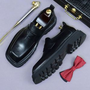 Zapatos Formales de Negocios para Hombre, de Alta Calidad, Lujosos, de Cuero Brillante, con Cordones, Punta en Pico, Antideslizantes, Transpirables, Casuales, 2025 - Product Image 3