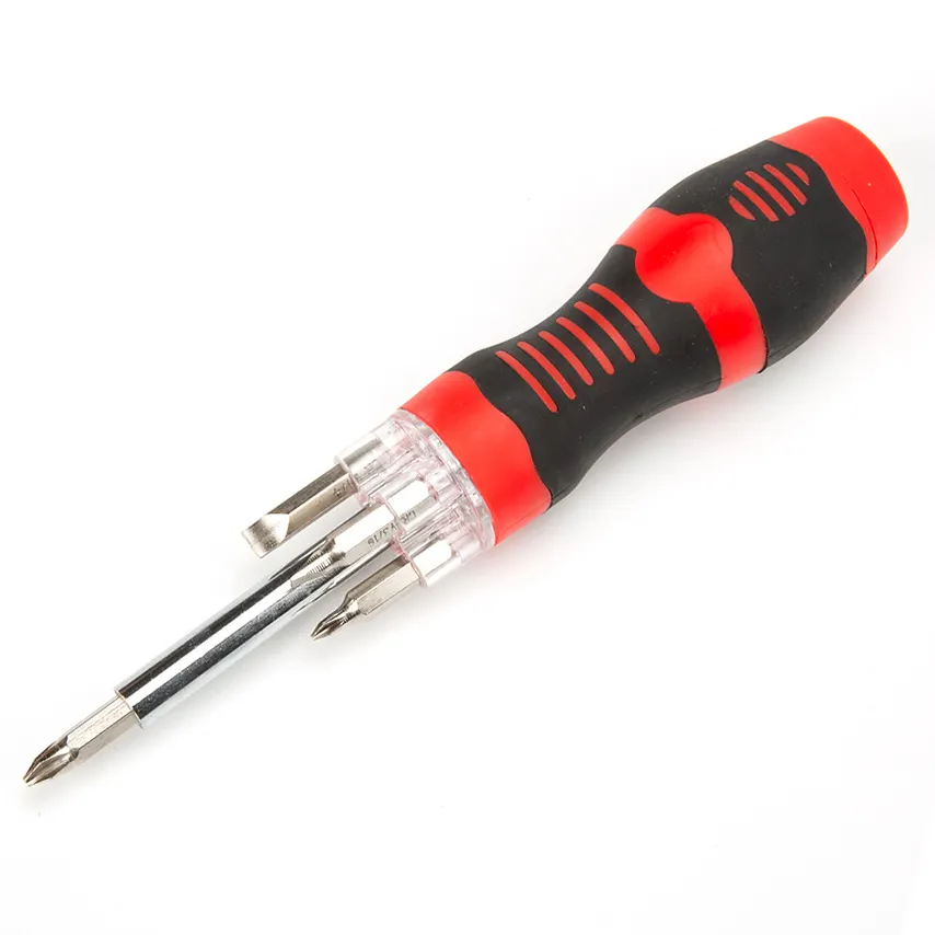 5 In 1 LED Light Electronic Stainless Steel Multifunction Screwdriver With LED Light In Head
