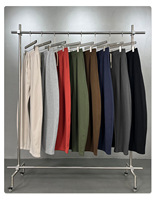Pantalons de style streetwear pour homme en coton ample, brodés, lavés en couleur, avec impression dégradée - Jogging et pantalons pattes d'éléphant
