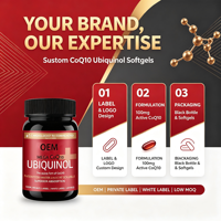 Coenzyme Q10 de haute qualité, liposoluble, naturel, antioxydant pour la santé cardiaque, complément vitaminique, flacons de 60 capsules, 2 doses quotidiennes pour
