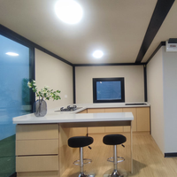 Maison conteneur préfabriquée australienne extensible de 9-10 pieds de haut avec plafond spacieux, 1, 2, 3, 4 ou 5 chambres, maison modulaire moderne, type cabane