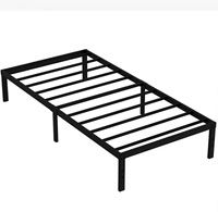 Cadre de lit double en métal durable sur mesure pour hôtels, écoles, appartements, grandes chambres – Plateforme avec tube métallique intérieur revêtu