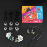 QKZ-auriculares internos dinámicos ZX2 1DD, cascos deportivos HIFI con micrófono para correr