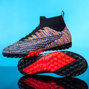 Chaussures de football de haute qualité pour hommes chaussures de football en salle crampons augmentent la friction <span class=keywords><strong>moins</strong></span> <span class=keywords><strong>cher</strong></span> bottes de football à lacets - Product Image 2