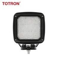 Lumière de travail LED carrée en aluminium 45W 12V/24V 3780lm 6000-6500K avec support de montage en acier inoxydable pour tracteur, VTT, UTV
