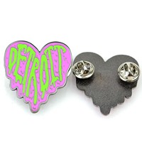 Broches personnalisées en gros, imitation antique, modernes, sur le thème de l'anatomie médicale (série Cœur), en métal plaqué argent et émail dur, pour revers de veste