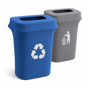 Funda de tela elástica personalizada para cubo de basura al por mayor para proyectos de distribuidores y marca privada - Product Image 1