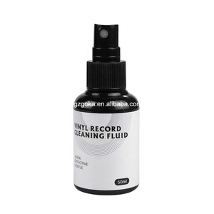 Kit de nettoyage de vente chaude brosse de nettoyage de disque vinyle en velours en bois avec fluide de 50ml pour disque vinyle - Product Image 2