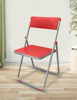 La chaise pliante peut être rangée dans un chariot mobile, idéale pour les écoles, les bureaux, la formation, au design moderne et simple.