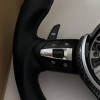 Volant en fibre de carbone personnalisé pour BMW F20 F30 F10 F25 F15 F48 E70 E87 E90 E91 E92 M4 M3 M5 X3 X5 X7 Volant LED