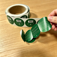 Étiquettes personnalisées en papier adhésif holographique multicouche résistant à l'huile pour usage chimique avec impression couleur double couche