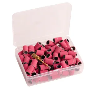 Sanding Bands Nail File Tools Beauty & Personal Care Pink Sand Loop Nail Drill Sanding Bands For Nail Polish Drill Bits