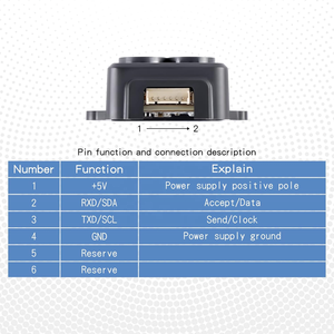 Módulo de Sensor LiDAR TF-Luna, Módulo de Medición de Distancia de un Solo Punto TF-Luna para Pixhawk IIC UART 73984 Laser L - Product Image 4