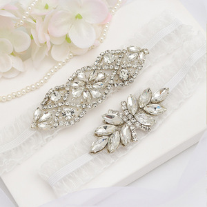 Giarrettiera da sposa in pizzo elastico squisito da 2 pz/set - Product Image 5