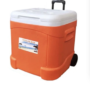 Hs Kunststoff kühler mit Rädern 55L Eis kühler Box für Ice Chill Chest Keep Item Cooling Chest Box Hart kühler mit Logo <span class=keywords><strong>Promo</strong></span> - Product Image 1