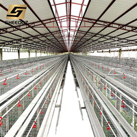 Équipement d'élevage en batterie pour poules pondeuses, cages de couvaison pour poules pondeuses, cages à poules pondeuses pour poulailler, cages à volailles, cages à poules pondeuses