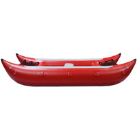 Bote Inflable de PVC Tipo Catamarán, Cataraft, Bote de Rafting para 2 Personas para Deriva