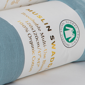 Manta de muselina 100% algodón para bebé, manta transpirable ultraligera - Product Image 6