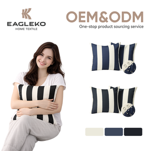 <span class=keywords><strong>Fundas</strong></span> de Cojín Impermeables con Diseño a Rayas para Exteriores, para Jardín, Patio, Sofá, Primavera - Product Image 1