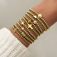 Vente en gros Bijoux Evelyn B389 Bracelets en alliage pour femmes Bracelets plaqués or/argent mode vintage transfrontalière euro