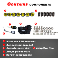 JOPOWER 560w Feux antibrouillard tout-terrain, projecteur, barres lumineuses LED modulaires, 42 pouces, tout-terrain 4x4