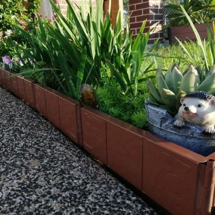 Bordes de metal para jardín, bordes de 10cm x 3m, diseño innovador patentado, fácil de instalar