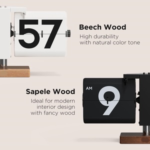 Mechanical Digital Table Page Turning <b>Clock</b> Reloj Large Desk <b>Clock</b> Single Hanging Digital Retro Auto Flip <b>Clock</b> - Product Image 3