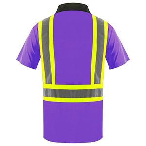 Camiseta Polo de Seguridad para Hombre, Personalizable, Transpirable, con Impresión UV, 100% Poliéster, Cinta Reflectante, Construcción de Alta Calidad - Product Image 3