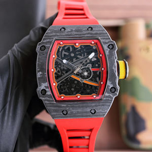 Nuevo Reloj de Pulsera de Lujo para Hombre 2026, Azul Vibrante, de Alta Gama, con Caja Esqueleto, Mecánico Automático, Correa de Goma Negra Ventilada - Product Image 2