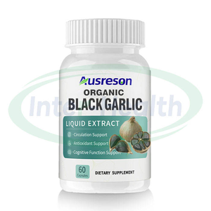 Capsules d'extrait d'ail noir biologique de marque privée Ausreson, antioxydant, 500 mg, complément alimentaire, certifié ISO9001/Halal/Kosher - Product Image 1