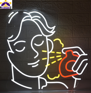 Lumières néon colorées personnalisées, enseigne néon flexible, enseigne néon en acrylique personnalisée, enseigne lumineuse à LED, décoration lumineuse pour logo d'entreprise - Product Image 1