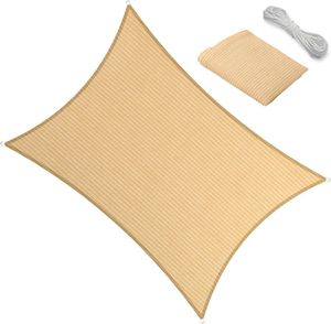 Nhà máy trực tiếp hình chữ nhật dệt 185gsm HDPE <span class=keywords><strong>Shade</strong></span> Sail canopy UV khối cho ngoài trời Patio vườn với phần cứng Kit - Product Image 1