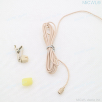 Beige Mini LAVALIER CLIP SUR MICROPHONE OMNI-DIRECTIONAL POUR SK100 EW100 G1 G2 G3 G4 EW300 EW500 3.5mm Local Sennheis Plug Noir