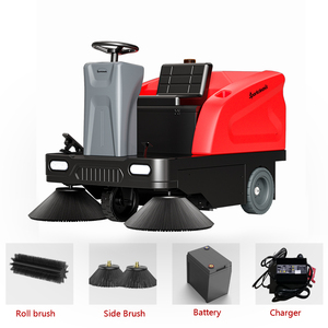Machine de balayage industrielle motorisée pour parcs commerciaux et routes, pour le nettoyage des feuilles et du sable - Product Image 5