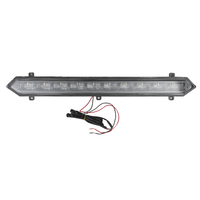 Nouvelle calandre avant noire mate en ABS pour 2023+ – Accessoire extérieur automobile tout-terrain avec bande lumineuse LED blanche